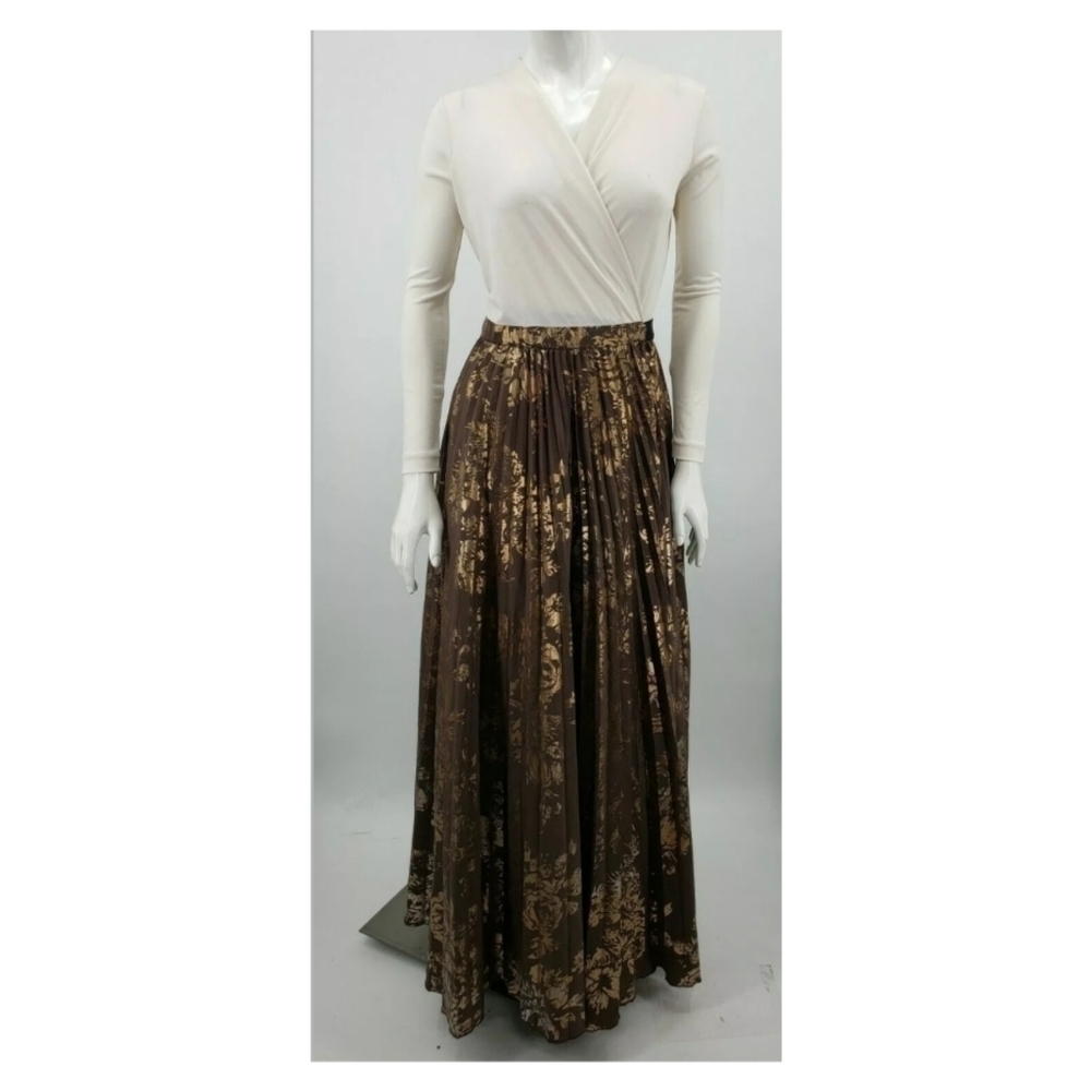 NWOT LuLaroe Elegant Deanne Dress XS Gold Brown